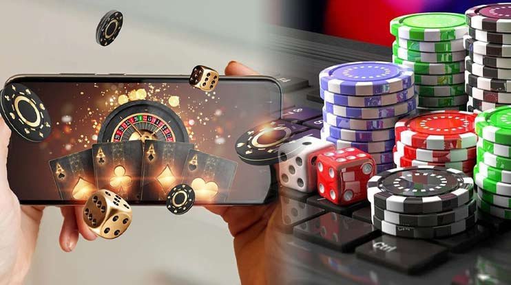 Dealer profesional dengan meja taruhan Live Casino yang modern dan interaktif